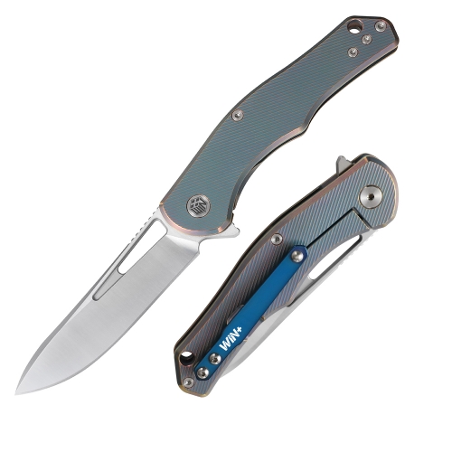 D2 Pocket Knife with Titanium Handle and Liner Lock System