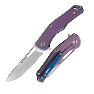 D2 Pocket Knife with Titanium Handle and Liner Lock System