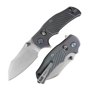 D2 Pocket Knife with Titanium Handle and Axis Lock System (Our Patents)