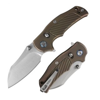 D2 Pocket Knife with Titanium Handle and Axis Lock System (Our Patents)