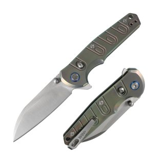D2 Pocket Knife with Titanium Handle and Axis Lock System (Our Patents)
