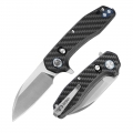 D2 Pocket Knife with Carbon Fiber Handle and Axis Lock System (Our Patents)