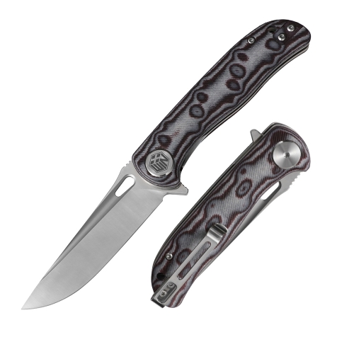 D2 Pocket Knife with Micarta Handle and Liner Lock System