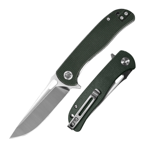 D2 Pocket Knife with Micarta Handle and Liner Lock System