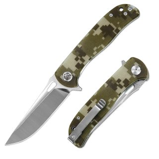 D2 Pocket Knife with G10 Handle and Liner Lock System