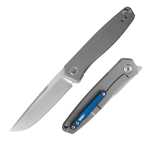 D2 Pocket Knife with Titanium Handle and Liner Lock System