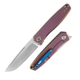 D2 Pocket Knife with Titanium Handle and Liner Lock System