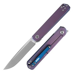 D2 Pocket Knife with Titanium Handle and Liner Lock System