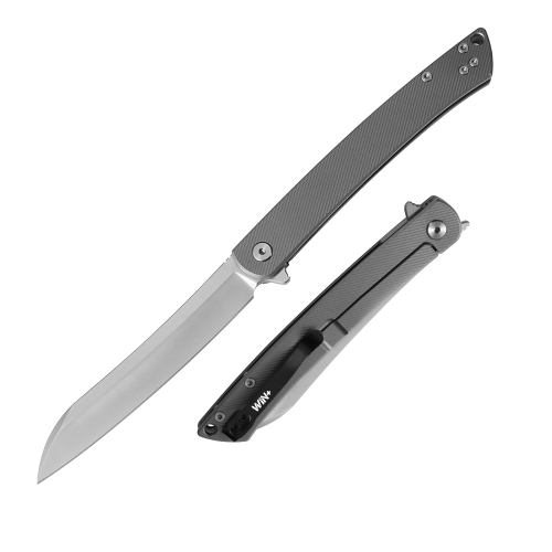 D2 Pocket Knife with Titanium Handle and Liner Lock System